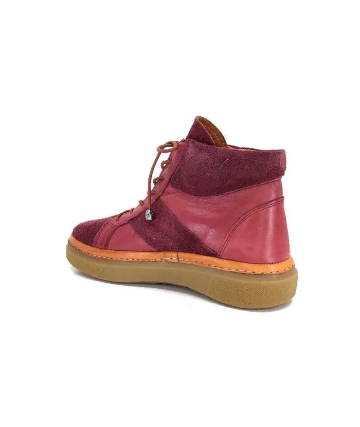 355-ivoire Ivoire 24721 Daim Bordeaux*Femme Bottines