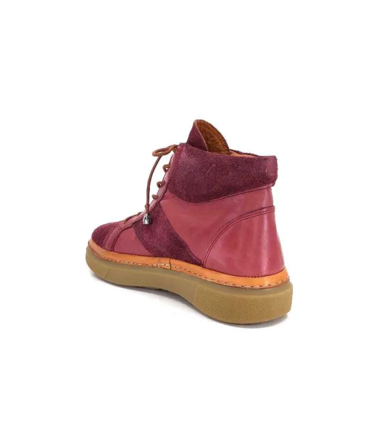 355-ivoire Ivoire 24721 Daim Bordeaux*Femme Bottines