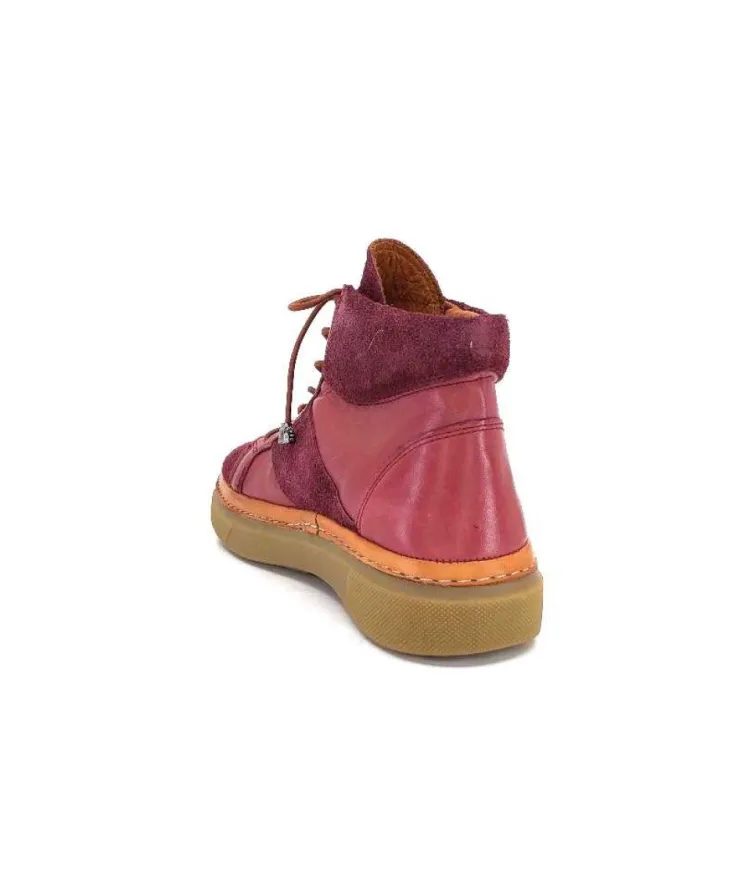355-ivoire Ivoire 24721 Daim Bordeaux*Femme Bottines