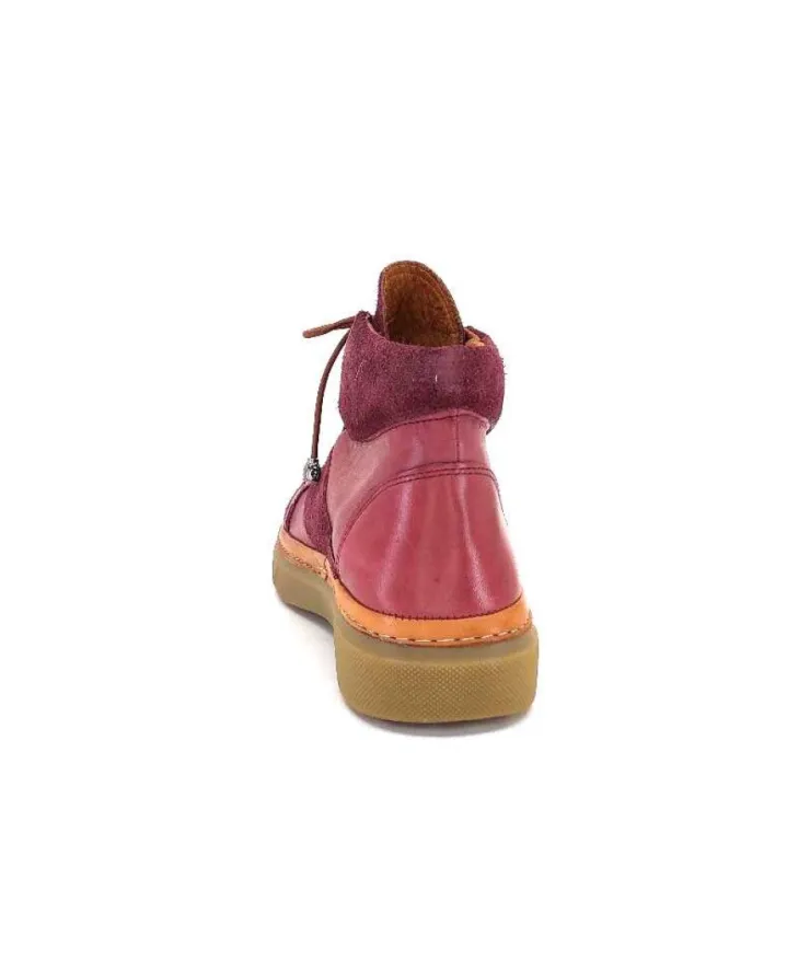 355-ivoire Ivoire 24721 Daim Bordeaux*Femme Bottines