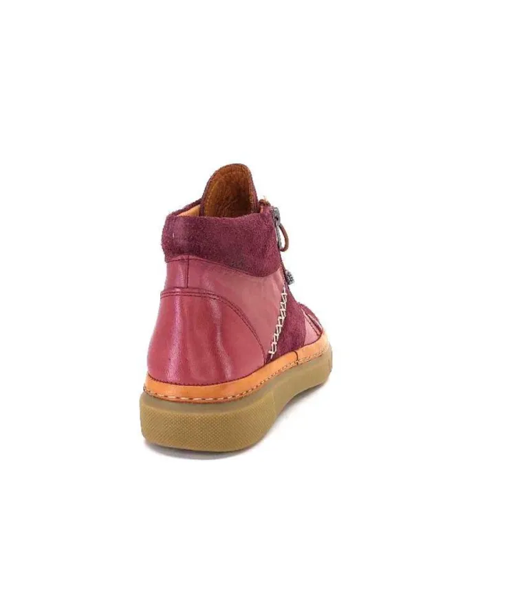 355-ivoire Ivoire 24721 Daim Bordeaux*Femme Bottines