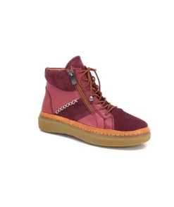355-ivoire Ivoire 24721 Daim Bordeaux*Femme Bottines