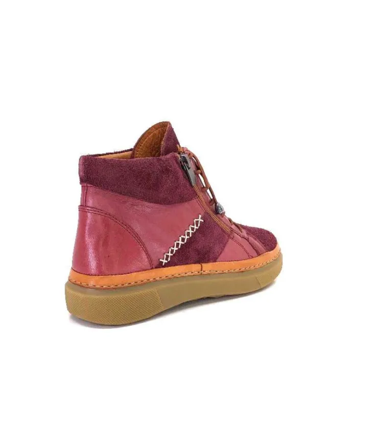 355-ivoire Ivoire 24721 Daim Bordeaux*Femme Bottines