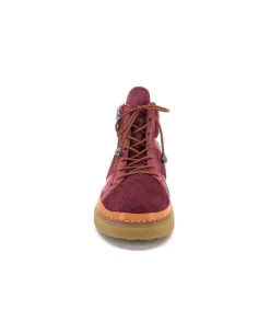 355-ivoire Ivoire 24721 Daim Bordeaux*Femme Bottines