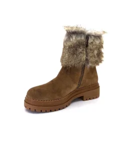 Ivoire-354 Ivoire 108523 Daim Camel*Femme Bottines