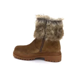 Ivoire-354 Ivoire 108523 Daim Camel*Femme Bottines