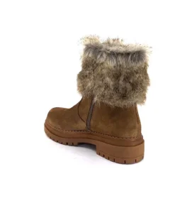 Ivoire-354 Ivoire 108523 Daim Camel*Femme Bottines