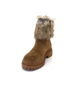 Ivoire-354 Ivoire 108523 Daim Camel*Femme Bottines