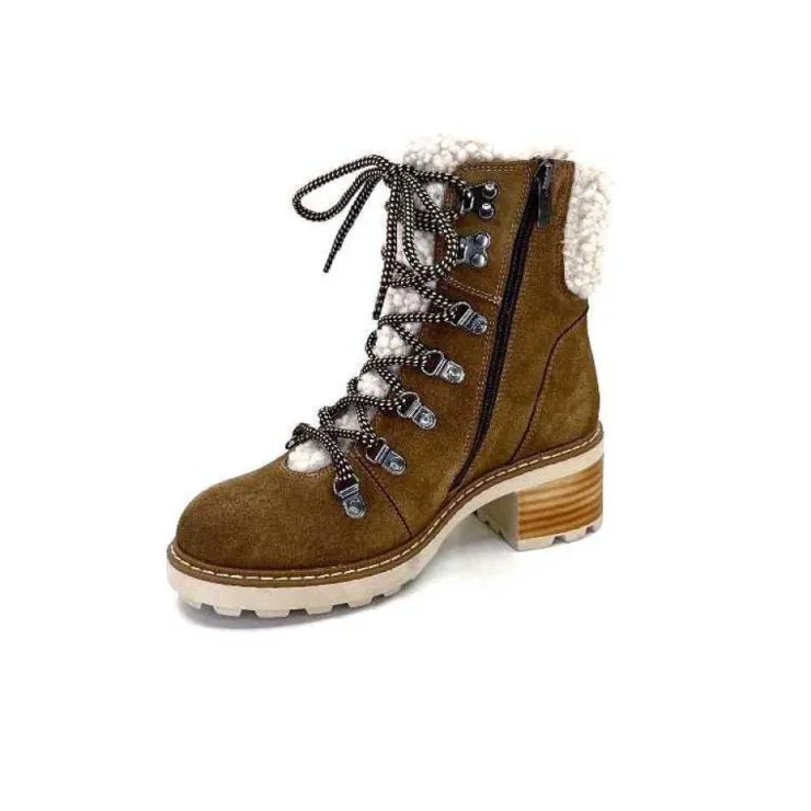 Ivoire-354 Ivoire 109371 Daim Camel*Femme Fourrées