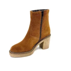 Ivoire0104a Ivoire 52245 Daim Cognac*Femme Bottines