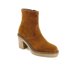 Ivoire0104a Ivoire 52245 Daim Cognac*Femme Bottines