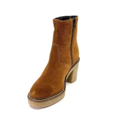 Ivoire0104a Ivoire 52245 Daim Cognac*Femme Bottines