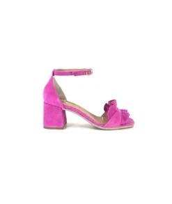 Ivoire0351a Ivoire 8453770 Daim Fushia*Femme Sandales