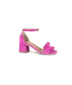 Ivoire0351a Ivoire 8453770 Daim Fushia*Femme Sandales