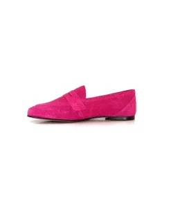 Ivoire0209b Ivoire 10648 Daim Fuxia*Femme Mocassins