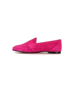 Ivoire0209b Ivoire 10648 Daim Fuxia*Femme Mocassins