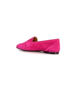 Ivoire0209b Ivoire 10648 Daim Fuxia*Femme Mocassins