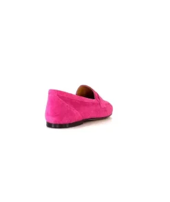Ivoire0209b Ivoire 10648 Daim Fuxia*Femme Mocassins