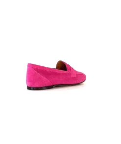 Ivoire0209b Ivoire 10648 Daim Fuxia*Femme Mocassins