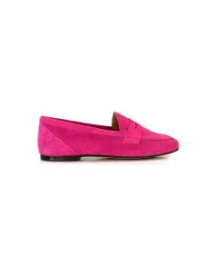Ivoire0209b Ivoire 10648 Daim Fuxia*Femme Mocassins
