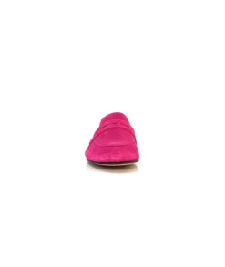 Ivoire0209b Ivoire 10648 Daim Fuxia*Femme Mocassins