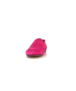 Ivoire0209b Ivoire 10648 Daim Fuxia*Femme Mocassins