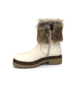 Ivoire-354 Ivoire 108523 Daim Graine Blanc*Femme Bottines