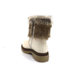 Ivoire-354 Ivoire 108523 Daim Graine Blanc*Femme Bottines