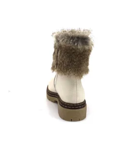 Ivoire-354 Ivoire 108523 Daim Graine Blanc*Femme Bottines