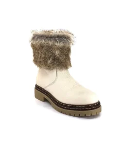 Ivoire-354 Ivoire 108523 Daim Graine Blanc*Femme Bottines