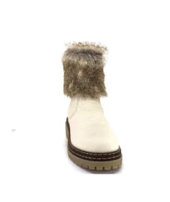 Ivoire-354 Ivoire 108523 Daim Graine Blanc*Femme Bottines