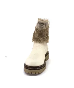 Ivoire-354 Ivoire 108523 Daim Graine Blanc*Femme Bottines