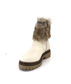 Ivoire-354 Ivoire 108523 Daim Graine Blanc*Femme Bottines