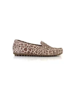 Ivoire0209b Ivoire 10322 Daim Leo Beige*Femme Mocassins