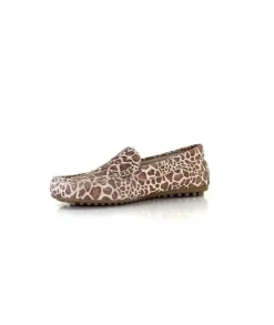 Ivoire0209b Ivoire 10322 Daim Leo Beige*Femme Mocassins