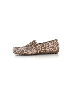 Ivoire0209b Ivoire 10322 Daim Leo Beige*Femme Mocassins