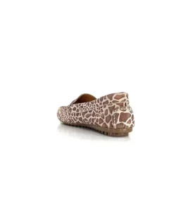 Ivoire0209b Ivoire 10322 Daim Leo Beige*Femme Mocassins