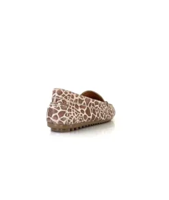 Ivoire0209b Ivoire 10322 Daim Leo Beige*Femme Mocassins