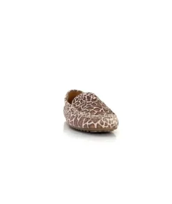Ivoire0209b Ivoire 10322 Daim Leo Beige*Femme Mocassins
