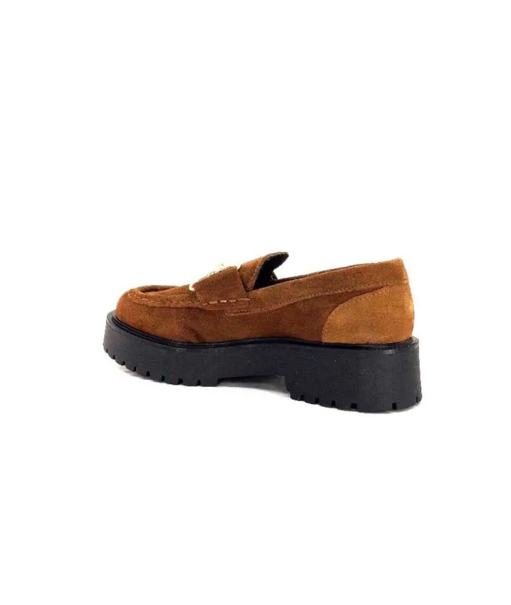Ivoire0351a Ivoire 7325177 Daim Marron*Femme Mocassins