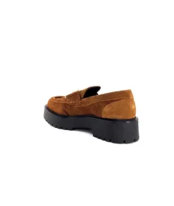 Ivoire0351a Ivoire 7325177 Daim Marron*Femme Mocassins
