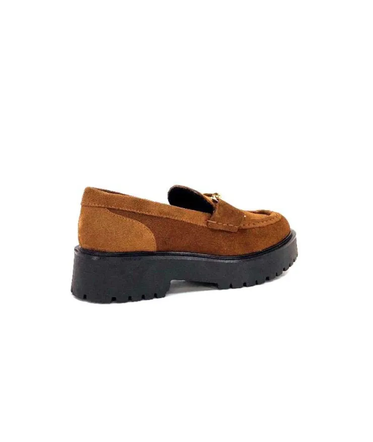 Ivoire0351a Ivoire 7325177 Daim Marron*Femme Mocassins