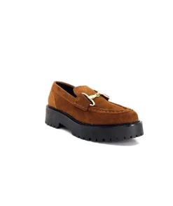 Ivoire0351a Ivoire 7325177 Daim Marron*Femme Mocassins