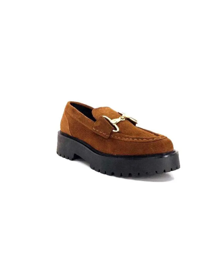 Ivoire0351a Ivoire 7325177 Daim Marron*Femme Mocassins