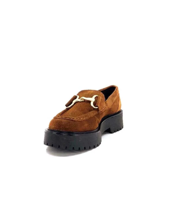 Ivoire0351a Ivoire 7325177 Daim Marron*Femme Mocassins