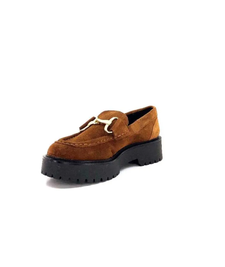 Ivoire0351a Ivoire 7325177 Daim Marron*Femme Mocassins