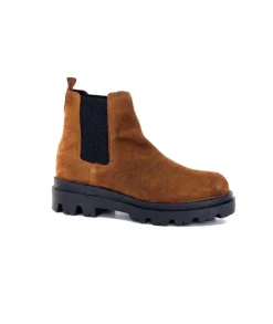 Ivoire0351a Ivoire 9615312 Daim Marron*Femme Bottines