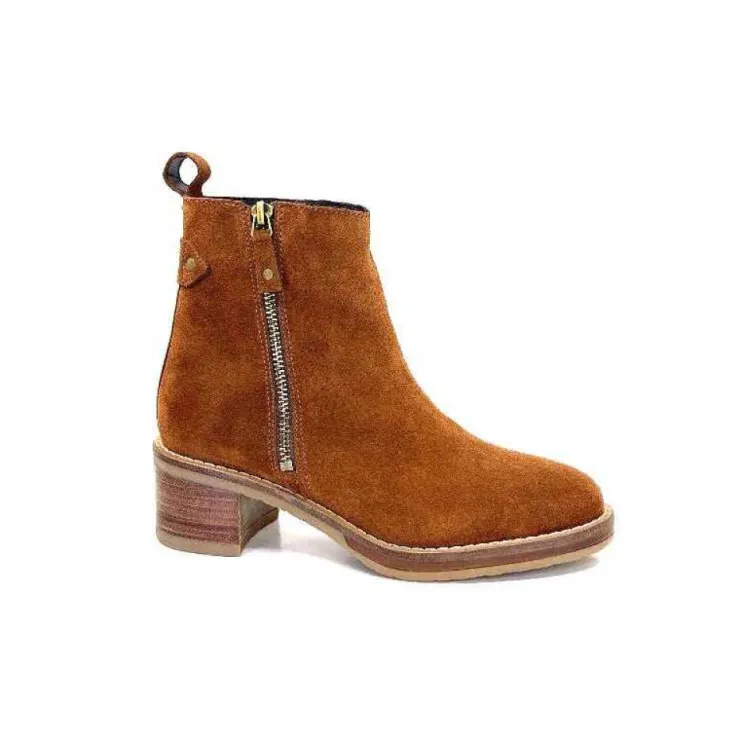 We Do Ivoire 99765 Daim Marron*Femme Bottines