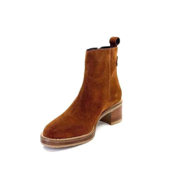 We Do Ivoire 99765 Daim Marron*Femme Bottines