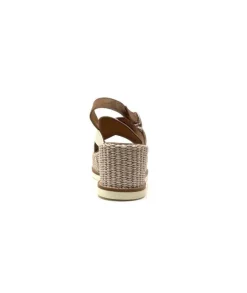 Ivoire0551 Ivoire 2153 Daim Marron Cuir Creme*Femme Plateformes